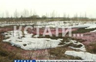 Розовый снег выпал в Арзамасе по вине фабрики, по производству сантехнической продукции
