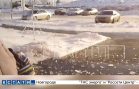 Льдина со снегом упали на мать с ребёнком в Советском районе
