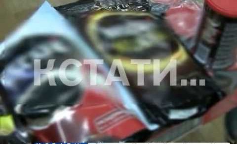 Уничтожение контрафакта с помощью тяжелой техники продолжили сотрудники нижегородской полиции