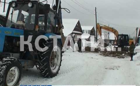 Снег стал спасением для жителей Медведево, оставшихся без благ цивилизации