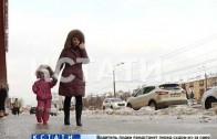 Тотальное обледенение — после резких скачков температуры Нижний Новгород покрылся льдом.
