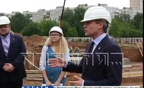 Строительство нового детского сада в Верхних Печерах проинспектировал мэр города