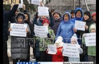 Жители Толоконцева вышли на митинг против закрытия переезда