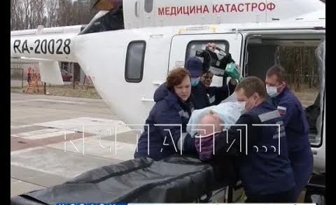В Нижегородской области усиленно работает санитарная авиация
