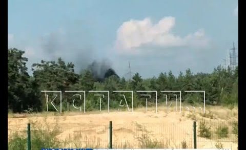 Сильный взрыв в промзоне Дзержинска