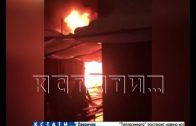 Ночной пожар на Канавинском рынке уничтожил промтоварные ряды