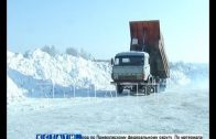 Свалку грязного снега организовали в полях микрорайона Кузнечиха