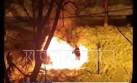 Несколько попыток потребовалось поджигателям, чтобы сжечь автомобиль в Автозаводском районе