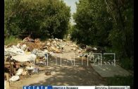 Самая большая в городе куча мусора появилась на улице Пахомова