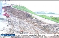 Разрытая подрядчиками набережная Федоровского селевым потоком сошла на Ильинскую