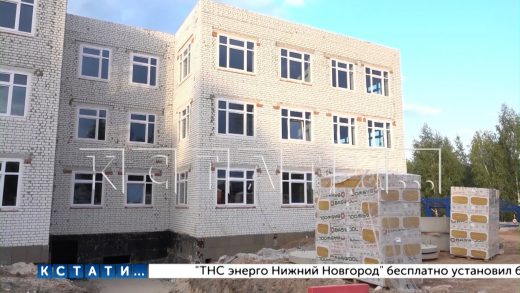 Здание строящегося в Приокском районе детского садика готово на 60%