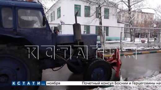 Коммунальщики Нижнего Новгорода справились с первым серьёзным снегопадом