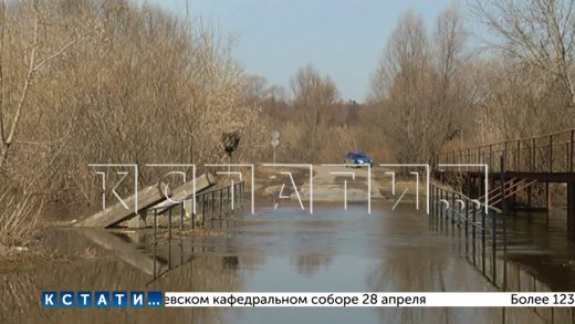 7 мостов затоплены в Нижегородской области паводковыми водами