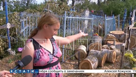 Удар по мертвым — в Лукояновском районе так благоустроили кладбище, что порушили могилы и надгробия