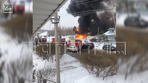 Закрытый садовый центр сгорел в поселке Опалиха