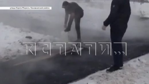 Укладка асфальта в снег в Нижнем Новгороде набирает обороты