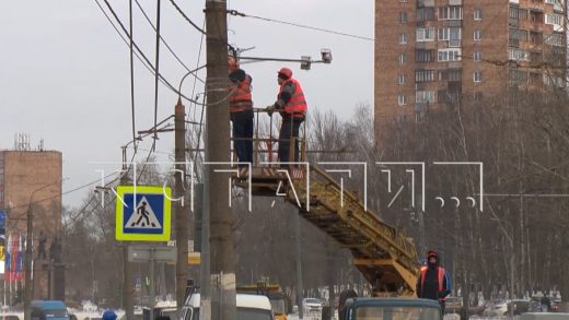 Умные светофоры устанавливают на центральных дорогах Нижнего Новгорода