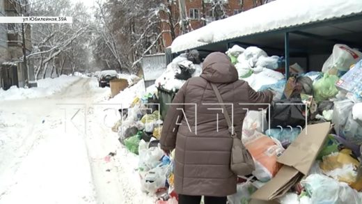 Мусорный коллапс, вслед за снегопадом, пришел в Нижний Новгород