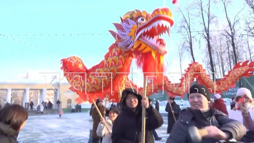 В парке «Швейцария» встретили китайский новый год