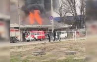 Крытый рынок в Автозаводском районе сгорел дотла