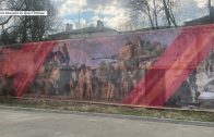 Баннер с американскими солдатами в Афганистане установили в Балахне ко Дню Победы