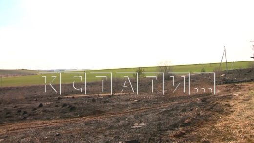 Травяной пожар площадью в 30 гектаров оставил 10 населенных пунктов без электричества