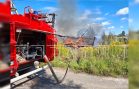 Двое детей подожгли недостроенный дом и чуть не сгорели сами