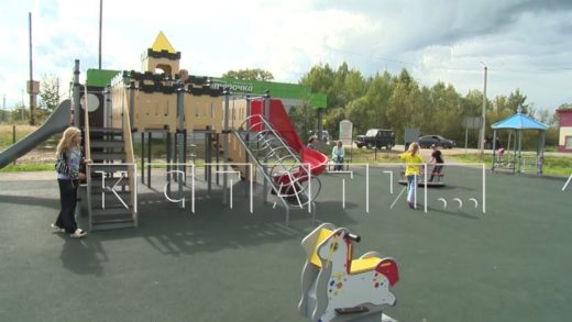 В посёлке Пижма по национальному проекту построили новую спортивную площадку