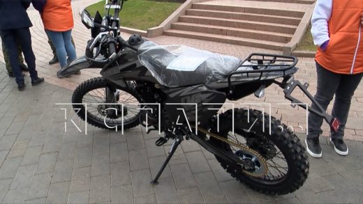 Ещё один мотоцикл передали бойцам в зону СВО нижегородские волонтёры