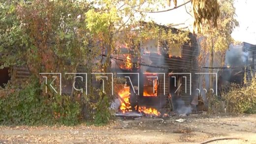 На улице Самочкина в Нижнем Новгороде произошёл пожар