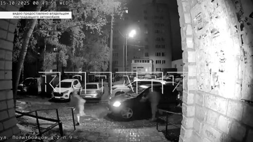 Погоня на машине со стрельбой за бегущим человеком на Автозаводе