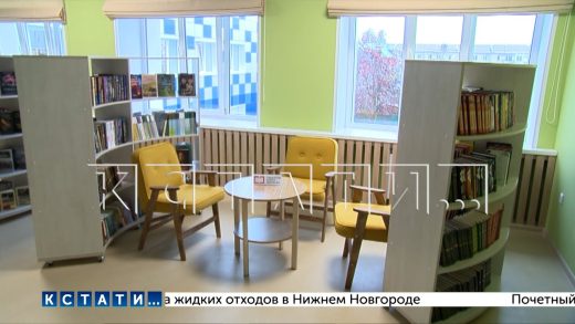 В поселке Воскресенское Нижегородской области открылась новая современная библиотека