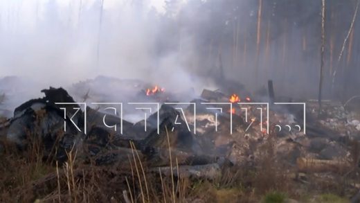 Пожар на нелегальной свалке на Московском шоссе