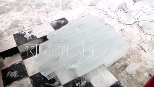 Глыба льда рухнула на пятерых детей, которые шли в музей