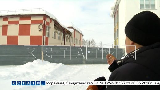 В Княгининской школе после недавнего капремонта обрушилась крыша