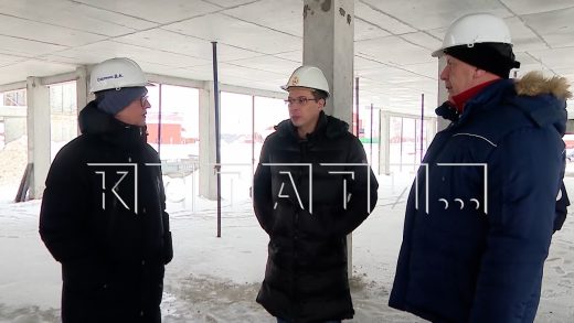 Ход строительства нового детсада проверил мэр Нижнего Новгорода