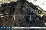 Ни дня без оползня оползень случился на съезде к метромосту
