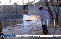 Первые дома и огороды затопило паводком в Балахне