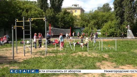 Две новые спортивные площадки открылись в Московском районе Нижнего Новгорода
