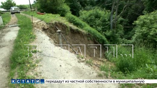 Новые оползни происходят во всё новых деревнях в Кстовском районе