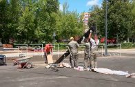 В Ленинском районе идёт благоустройство сквера на улице Космонавта Комарова В Ленинском районе идёт благоустройство сквера на улице Космонавта Комарова