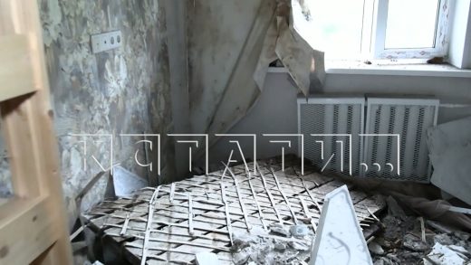 Межэтажные перекрытия обрушились в многоквартирном доме в Советском районе