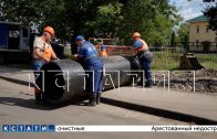 Нижегородские коммунальщики заменили раздавленный подвижками грунта магистральный коллектор