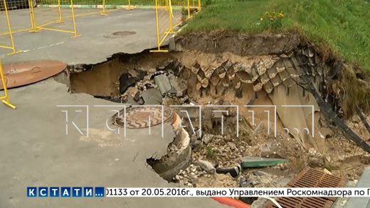Причиной провалов в микрорайоне «Красная поляна» оказалась ошибка при строительстве ливнёвки