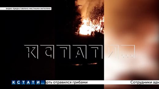 Два дома сгорели в Лысковском районе из‑за того, что пожарным не хватало воды для тушения